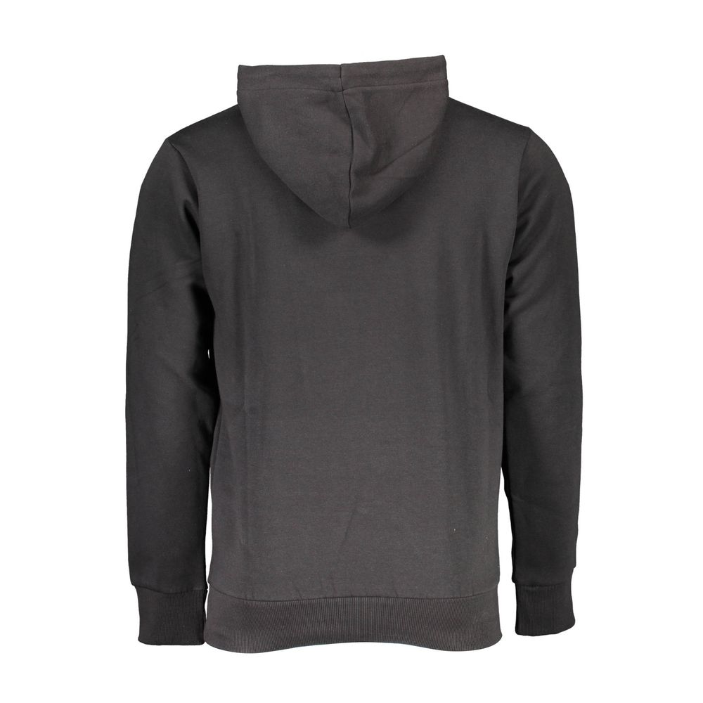 Black Cotton Men Sweater