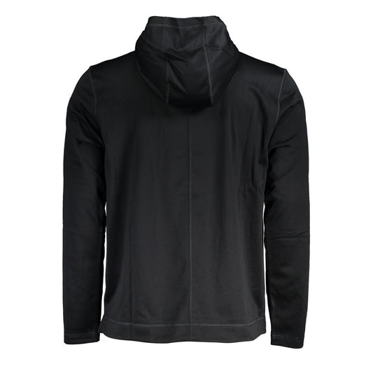 Black Polyester Men's Hoodie