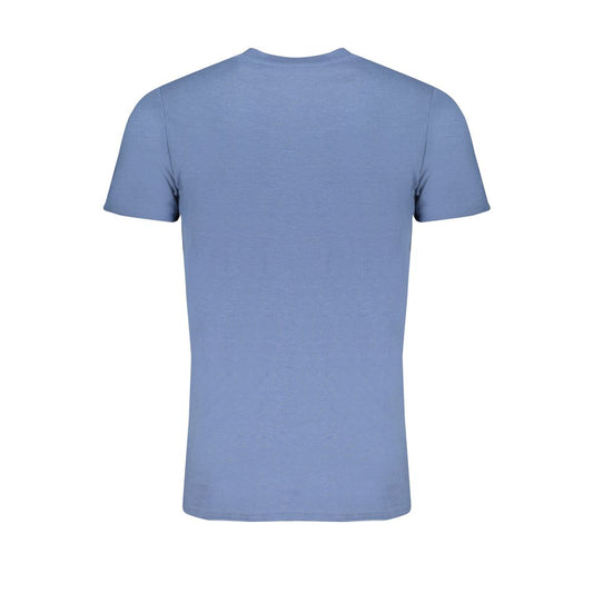 Blu Cotton Men T-Shirt