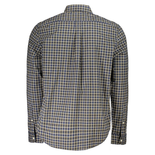 Blu Cotton Men Shirt