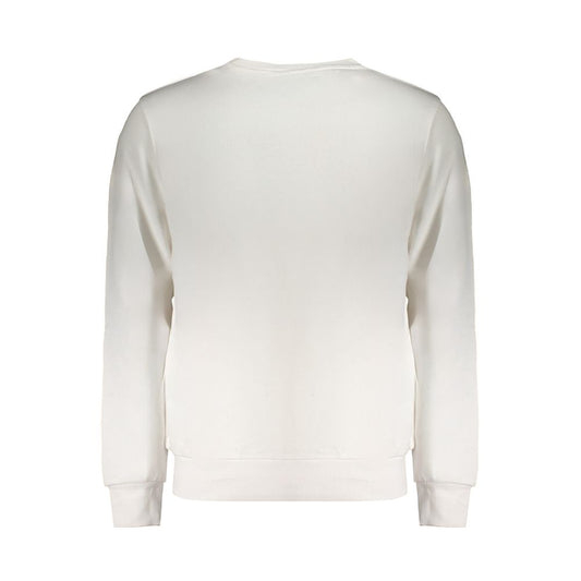 White Cotton Men Sweatshirt