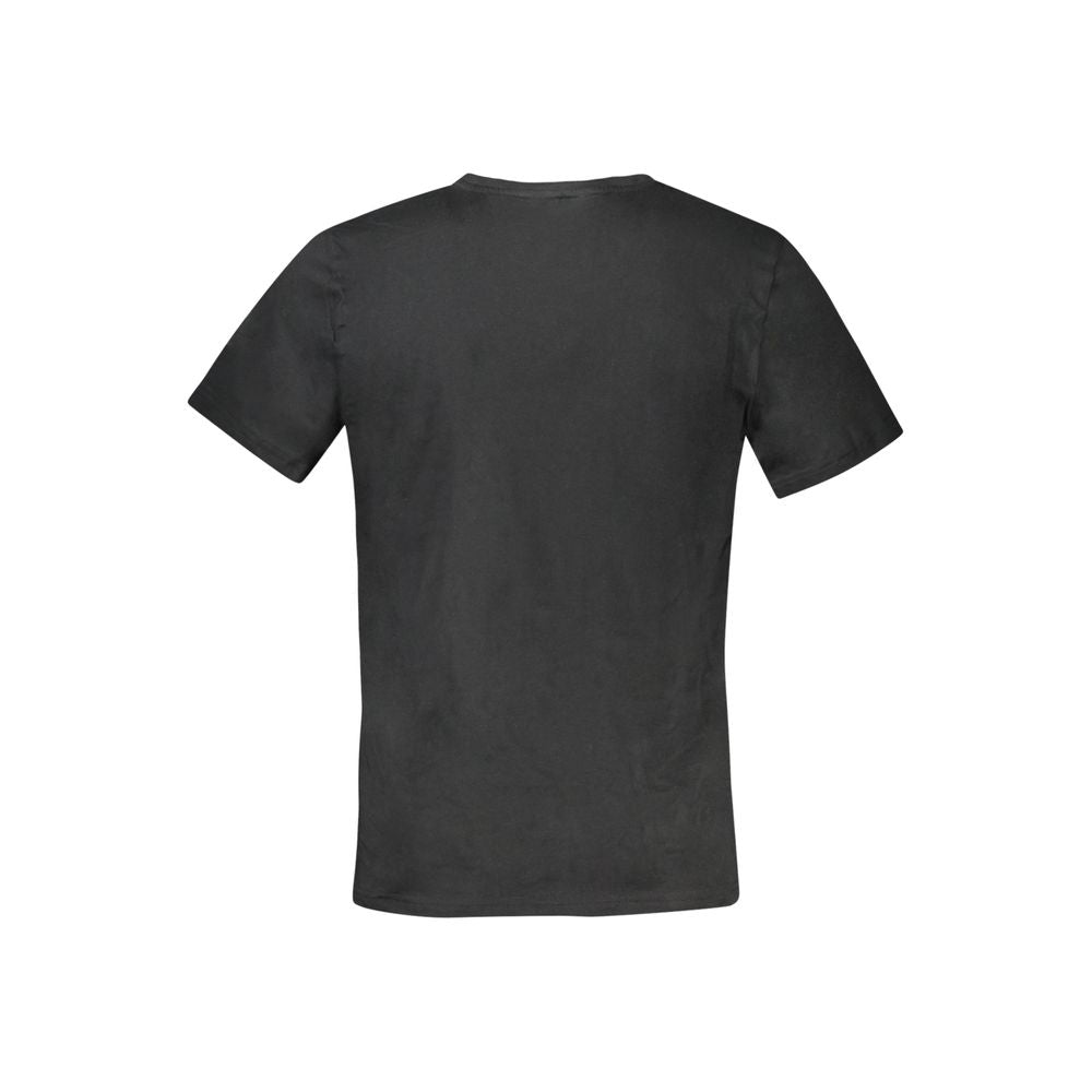 Black Cotton Men's T-Shirt