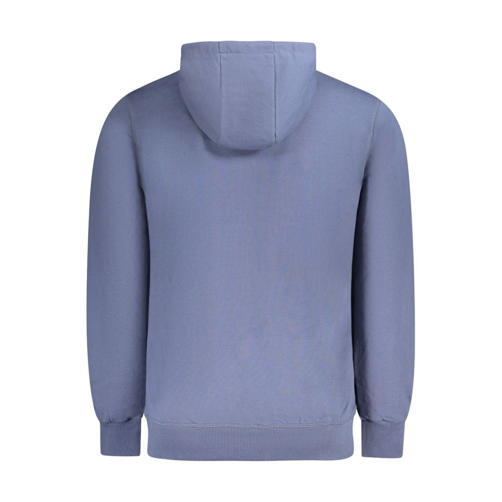 Blue Cotton Men Sweater
