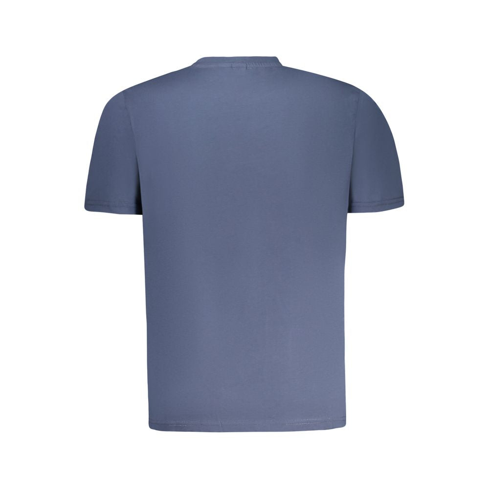 Blue Cotton Men's T-Shirt