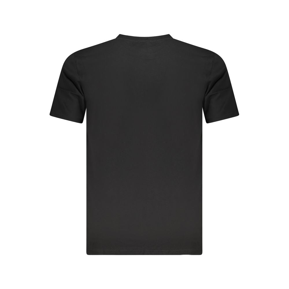 Black Cotton Men T-Shirt