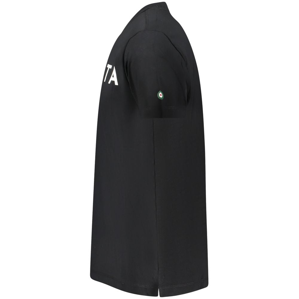 Black Cotton Men's T-Shirt