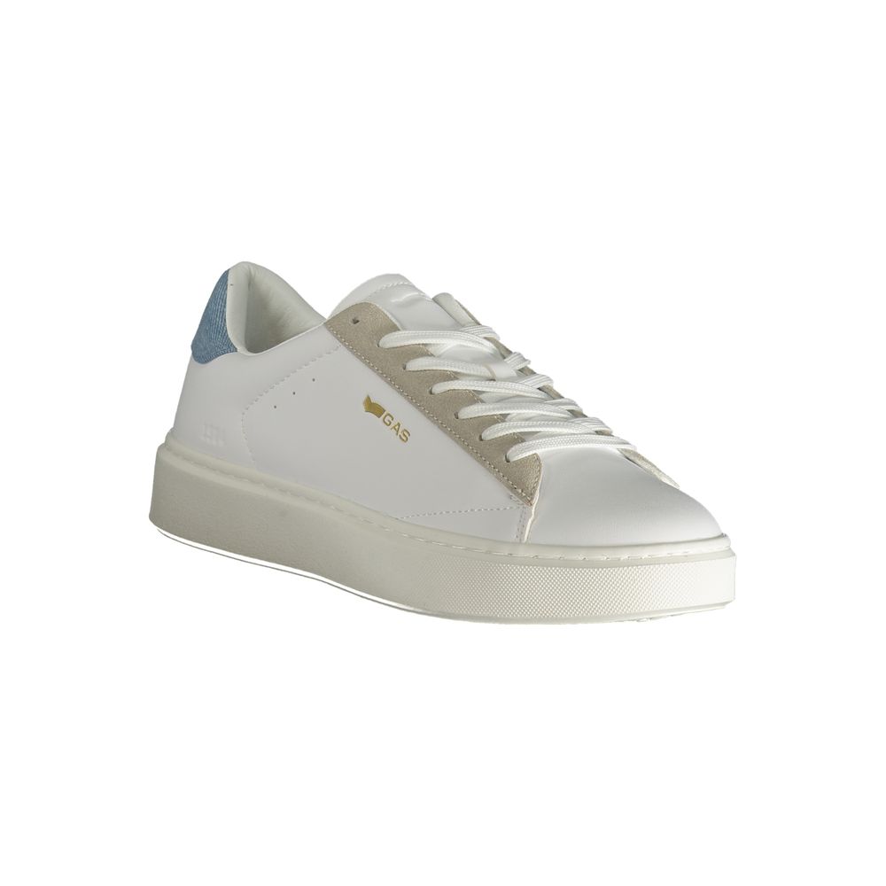 White Polyester Men Sneaker