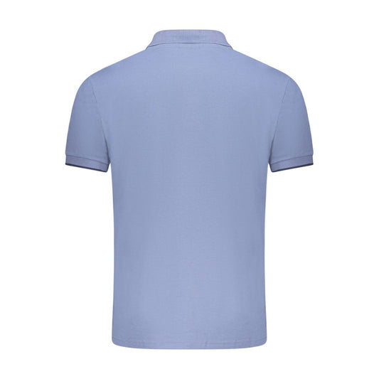 Blue Cotton Polo Shirt