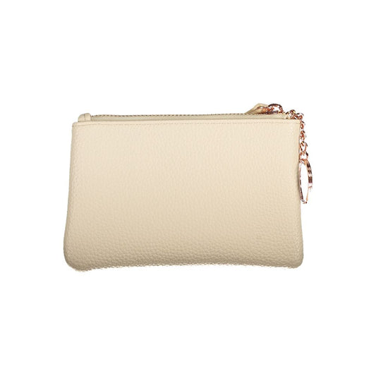 Beige Polyethylene Women Wallet