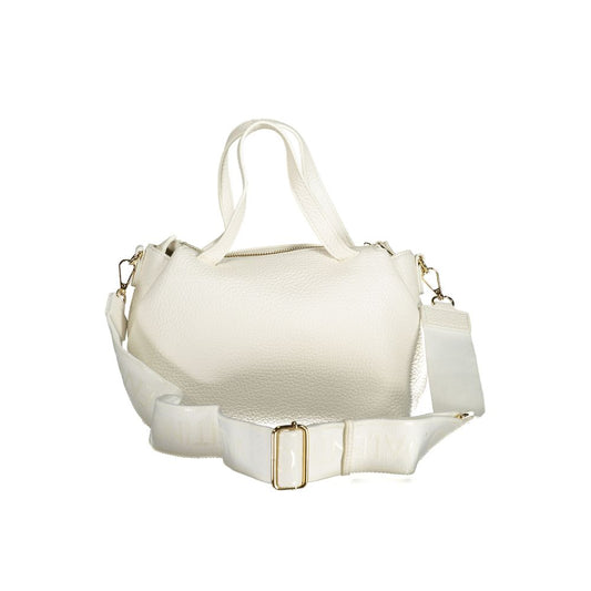 Bianco Polyurethane Woman Handbag