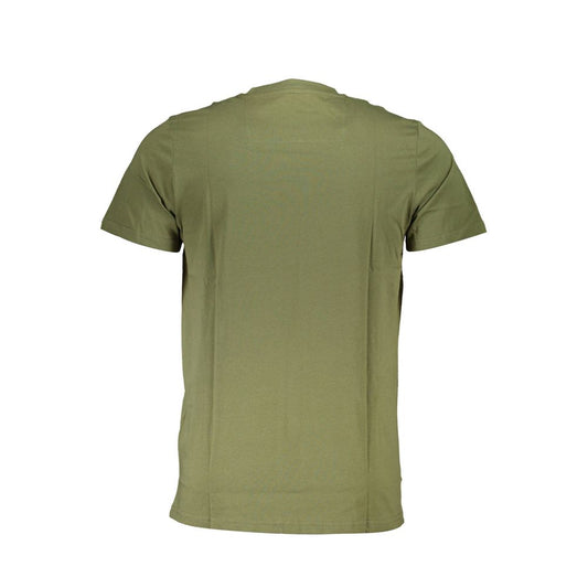 Green Cotton Men T-Shirt