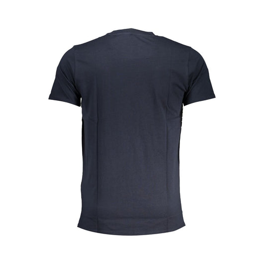 Blue Cotton Men T-Shirt