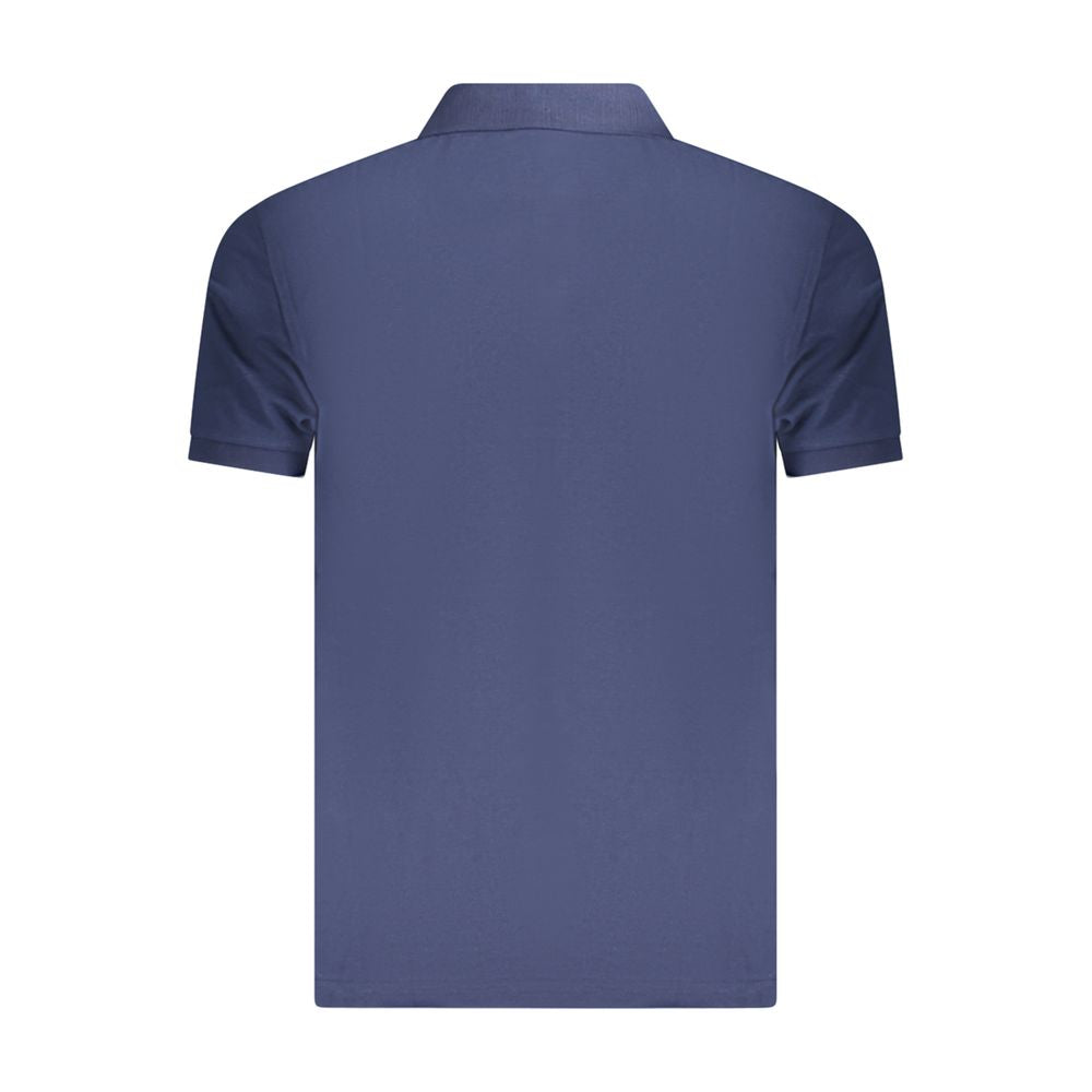 Blue Cotton Polo Shirt