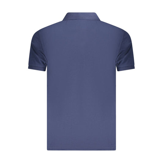 Blue Cotton Polo Shirt