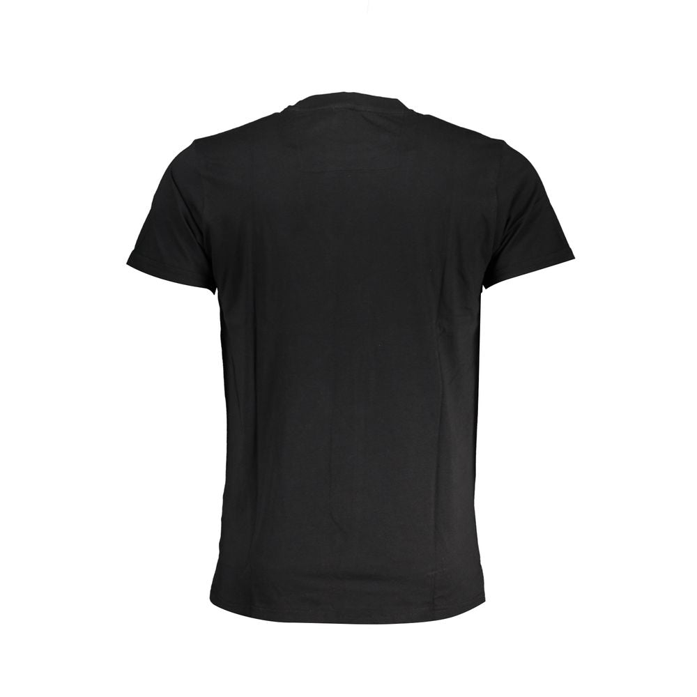 Black Cotton Men T-Shirt