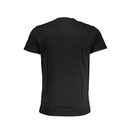 Black Cotton Men T-Shirt