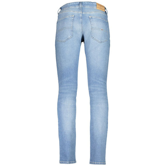 Blue Cotton Slim Fit Jeans