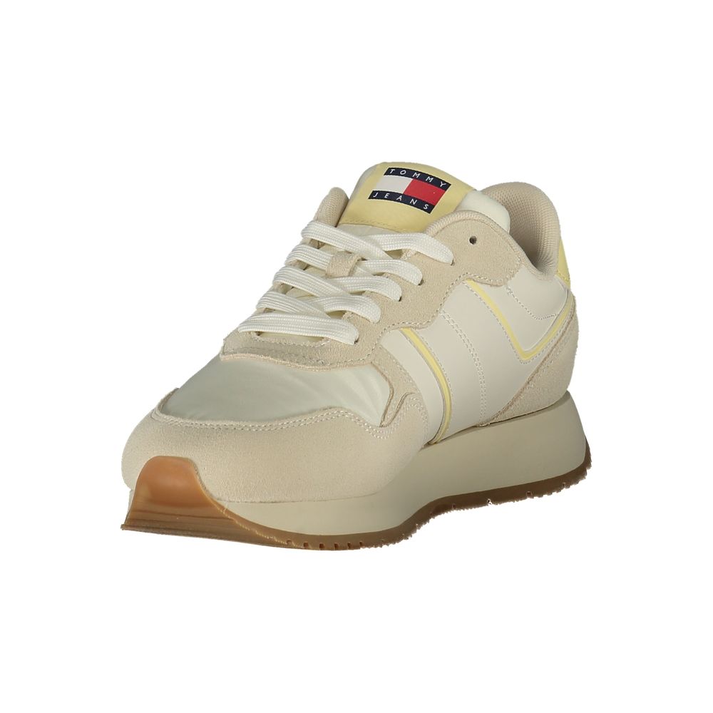 Beige Polyester Sneaker