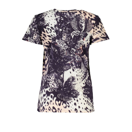 Pink Cotton Women T-Shirt