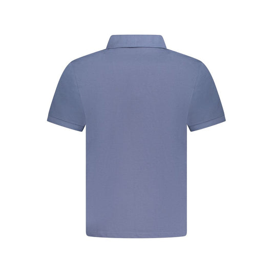 Blue Cotton Polo Shirt