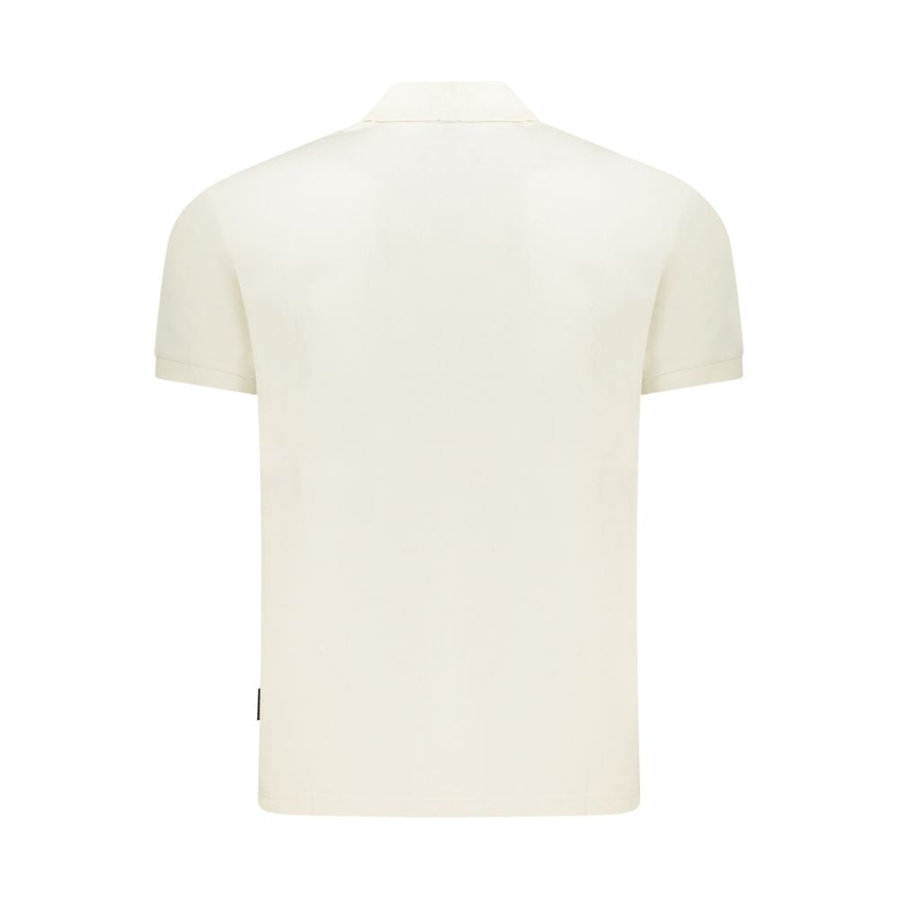 White Cotton Men Polo