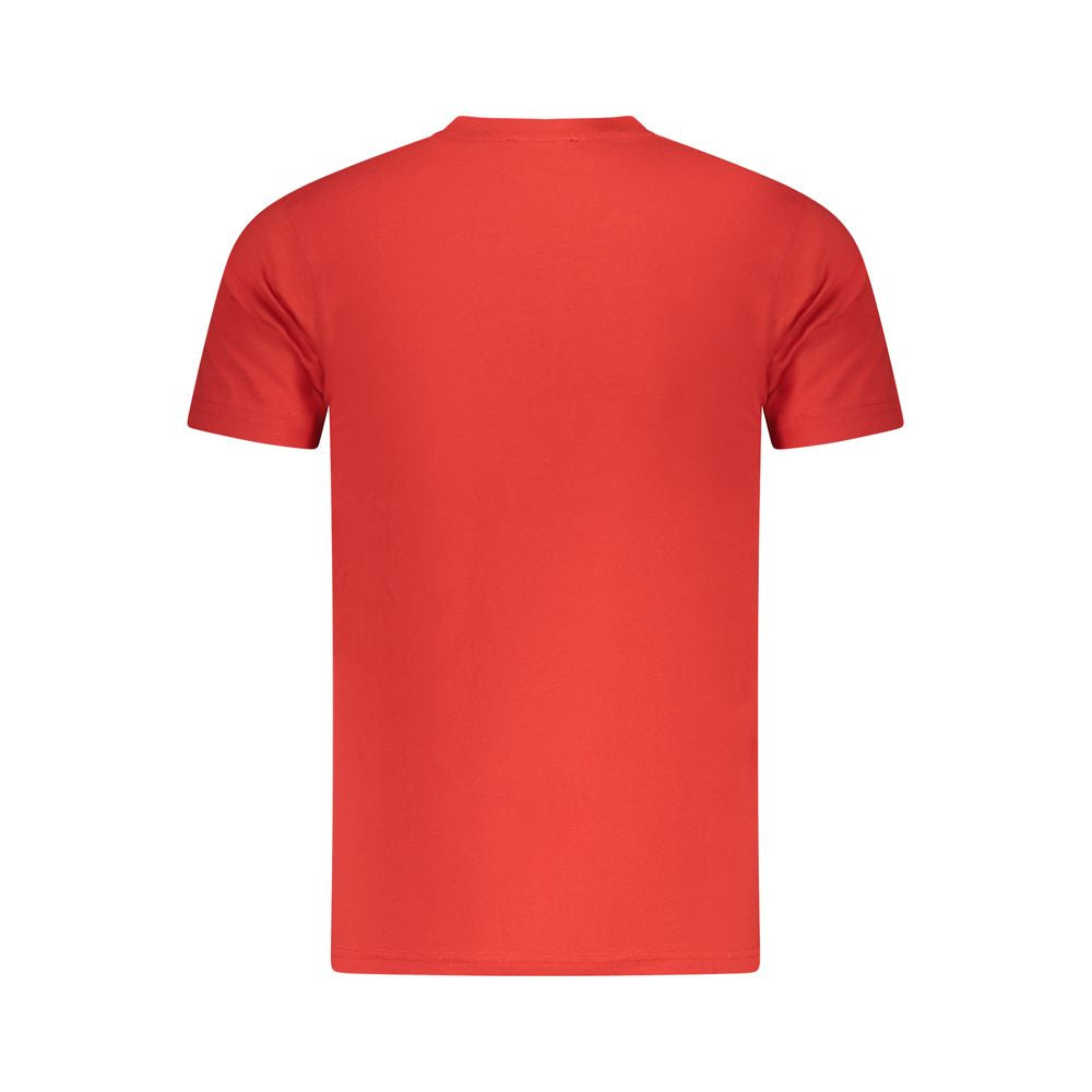 Red Cotton Men T-Shirt