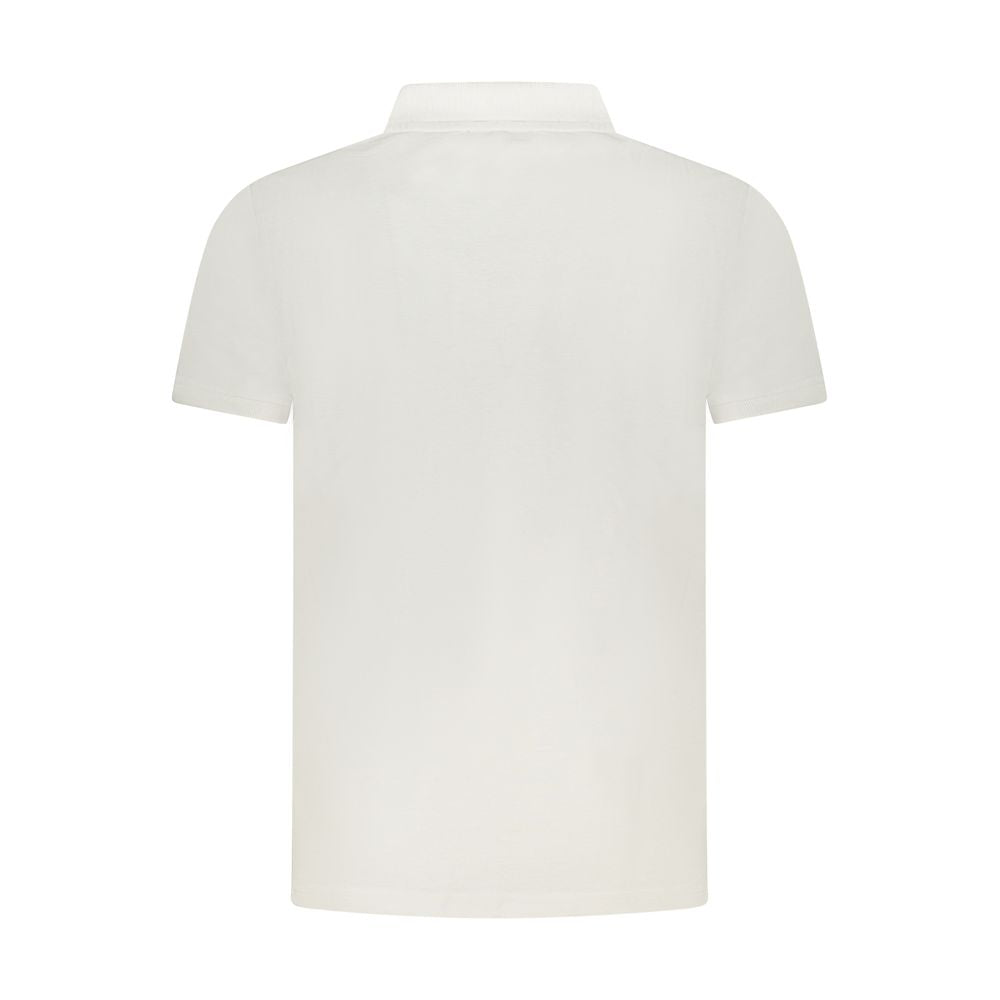 White Cotton Polo Shirt