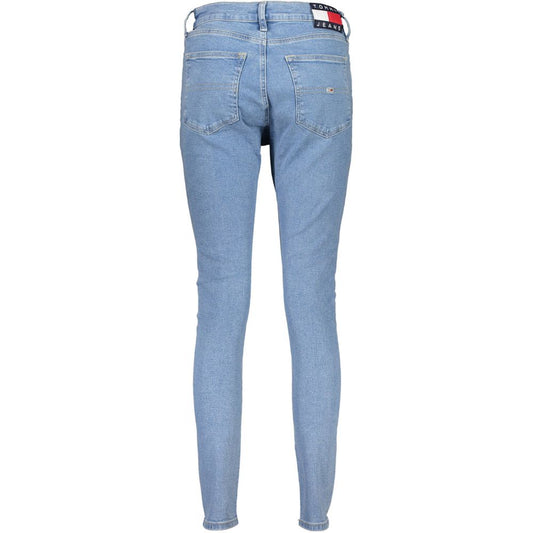 Blue Cotton Women Jeans