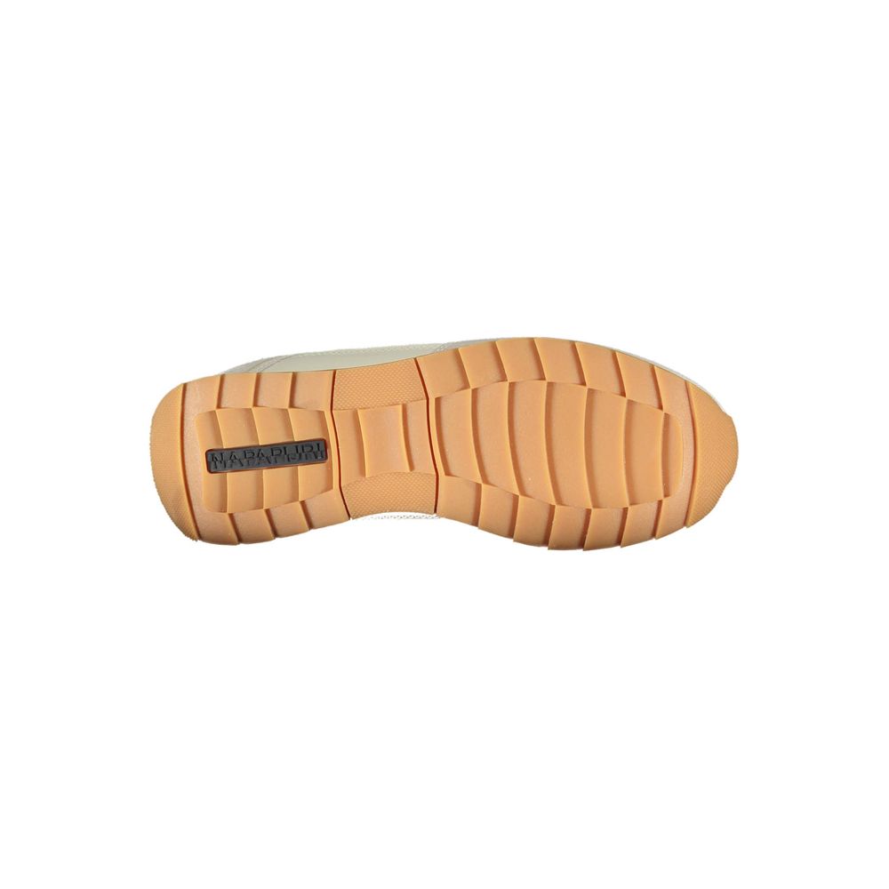 White Polyurethane Men Sneaker