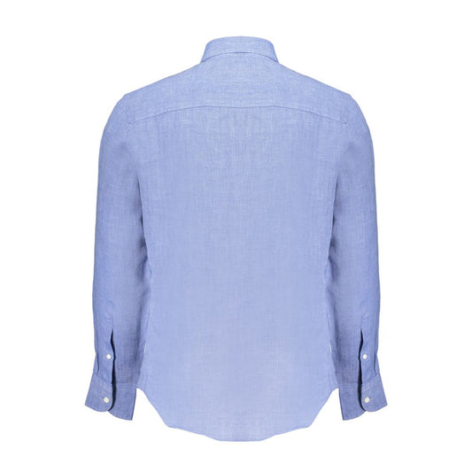 Blu Linen Men Shirt