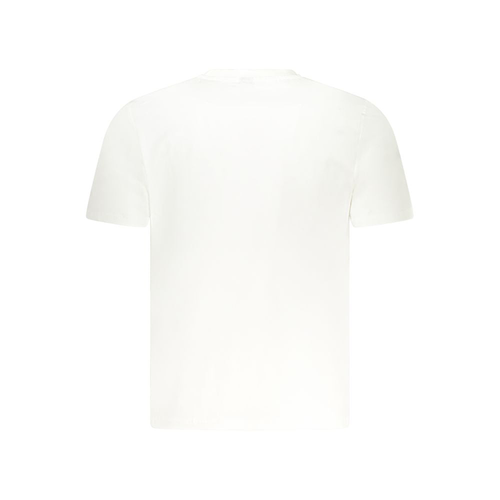 White Cotton Men T-Shirt