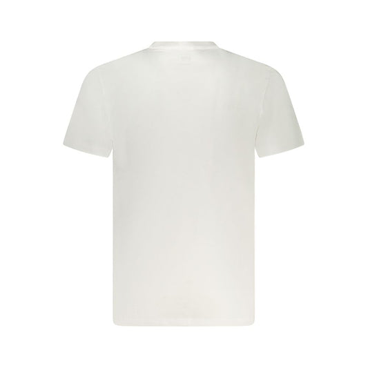 White Cotton Men T-Shirt