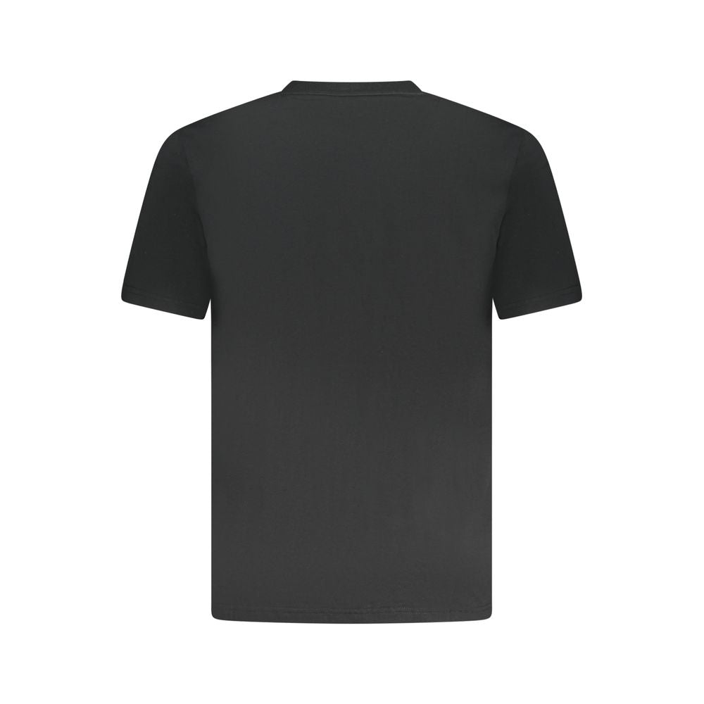 Black Cotton Men T-Shirt