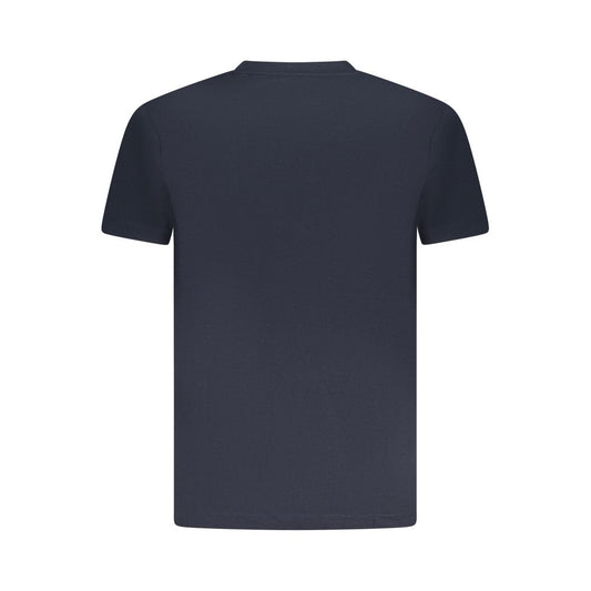 Blue Cotton Men T-Shirt