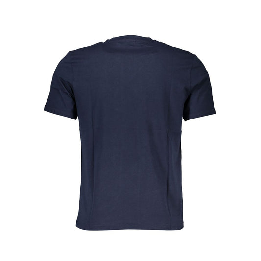 Blue Cotton Men's T-Shirt
