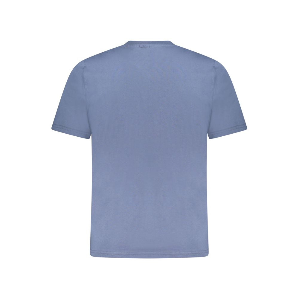 Blu Cotton Men T-Shirt