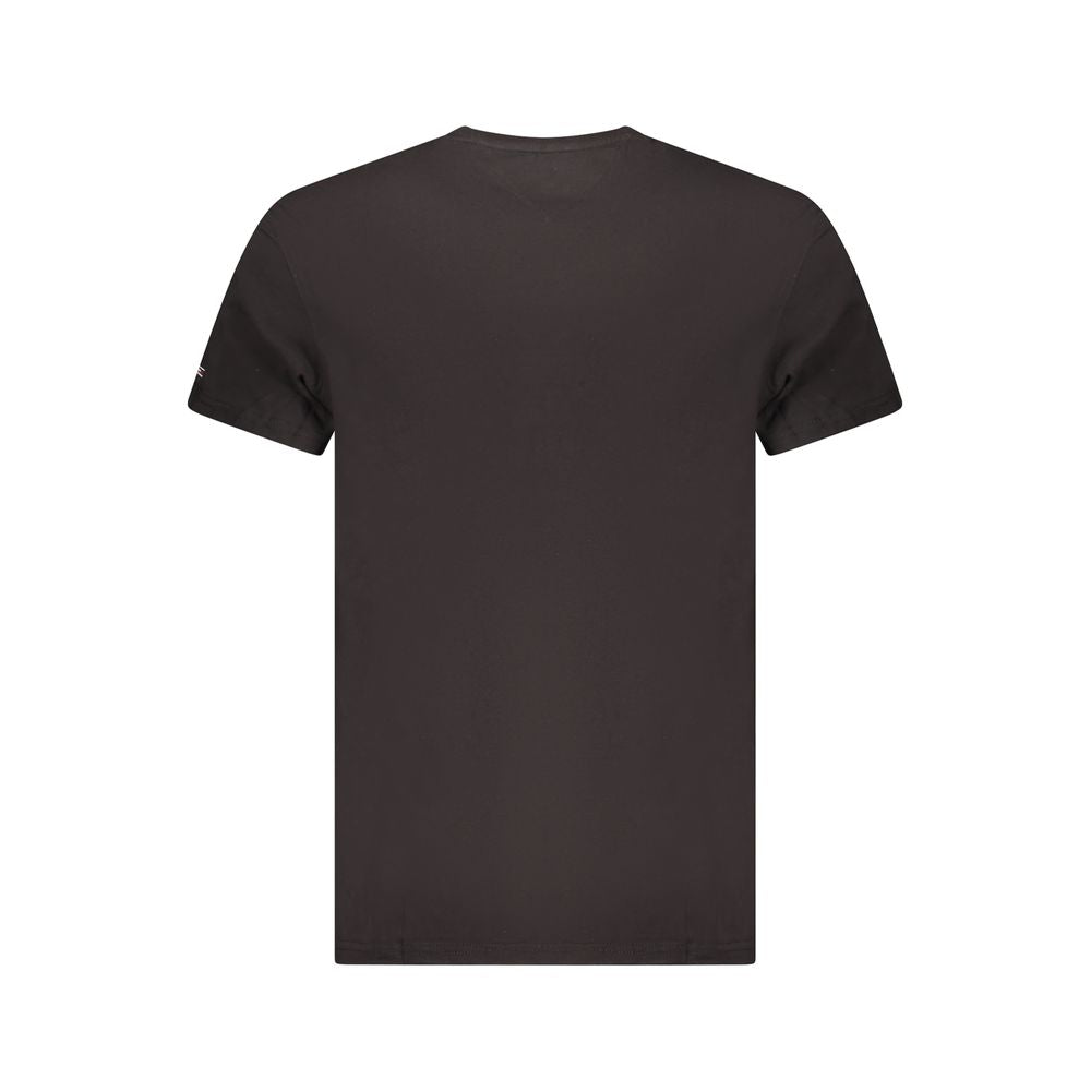 Black Cotton Men's T-Shirt