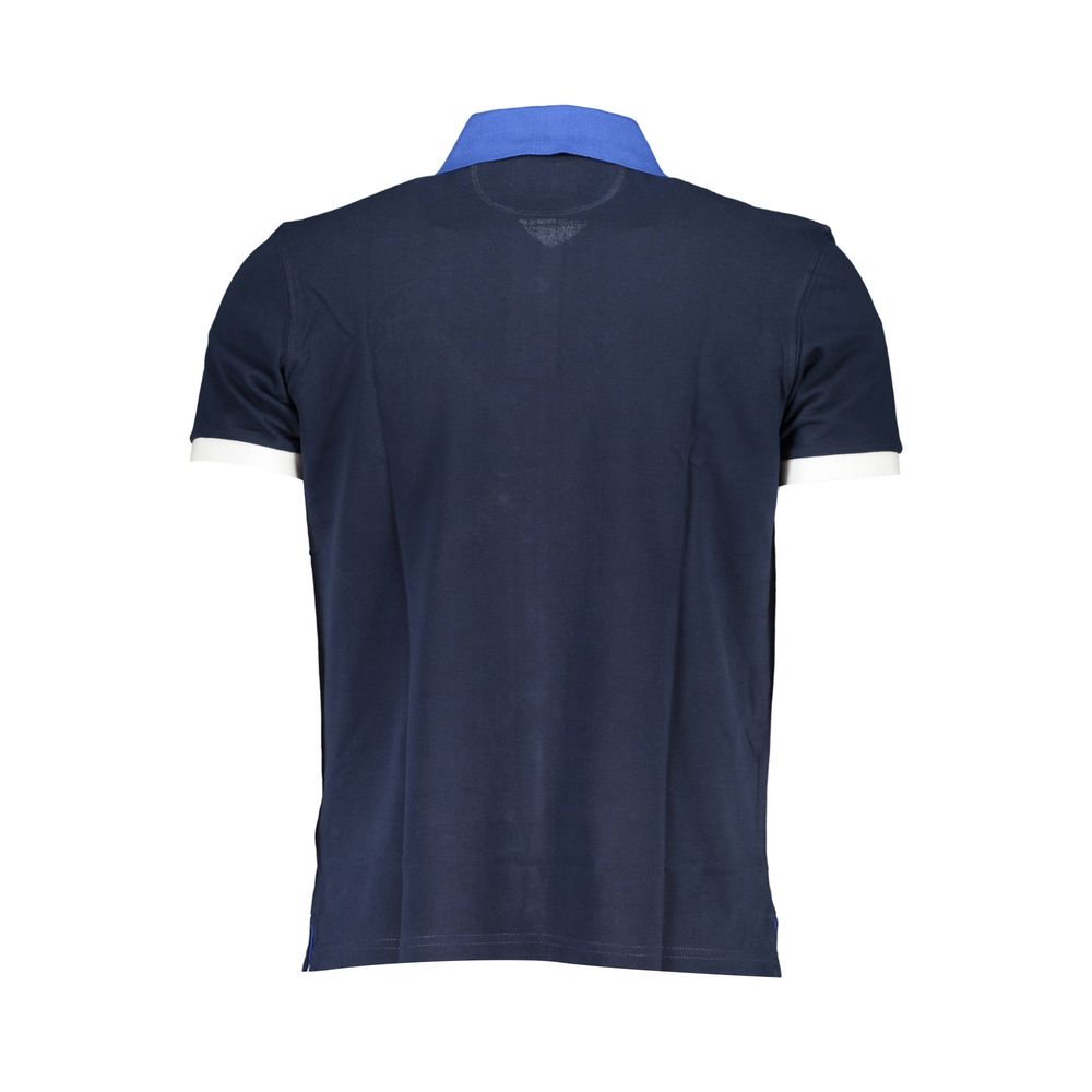 Blue Cotton Polo Shirt
