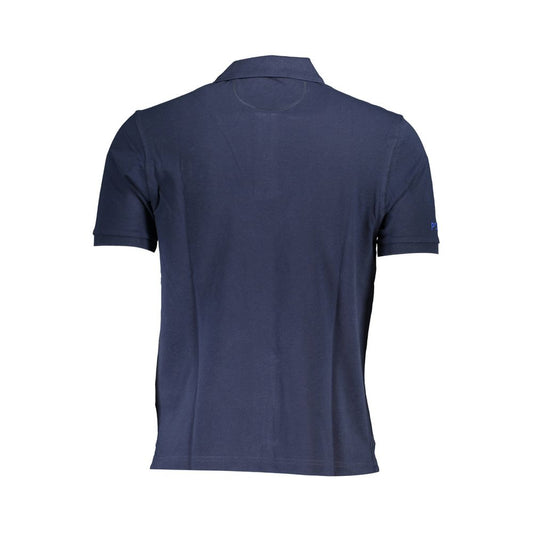Blue Cotton Polo Shirt