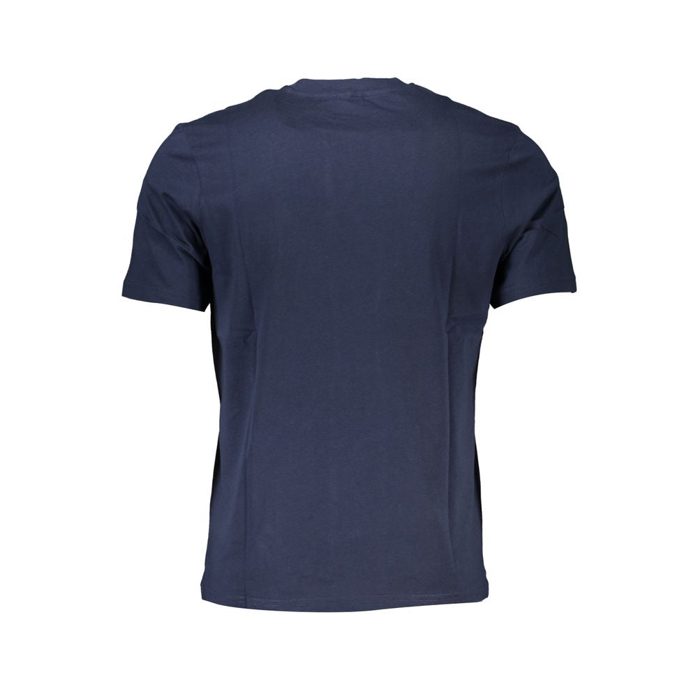 Blu Cotton Men T-Shirt