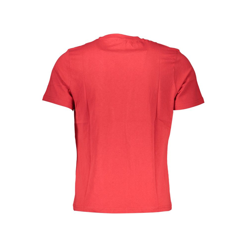 Red Cotton Men T-Shirt
