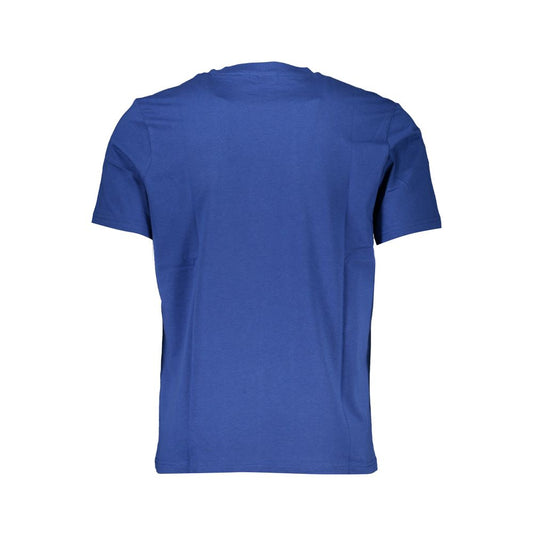 Blue Cotton Men's T-Shirt