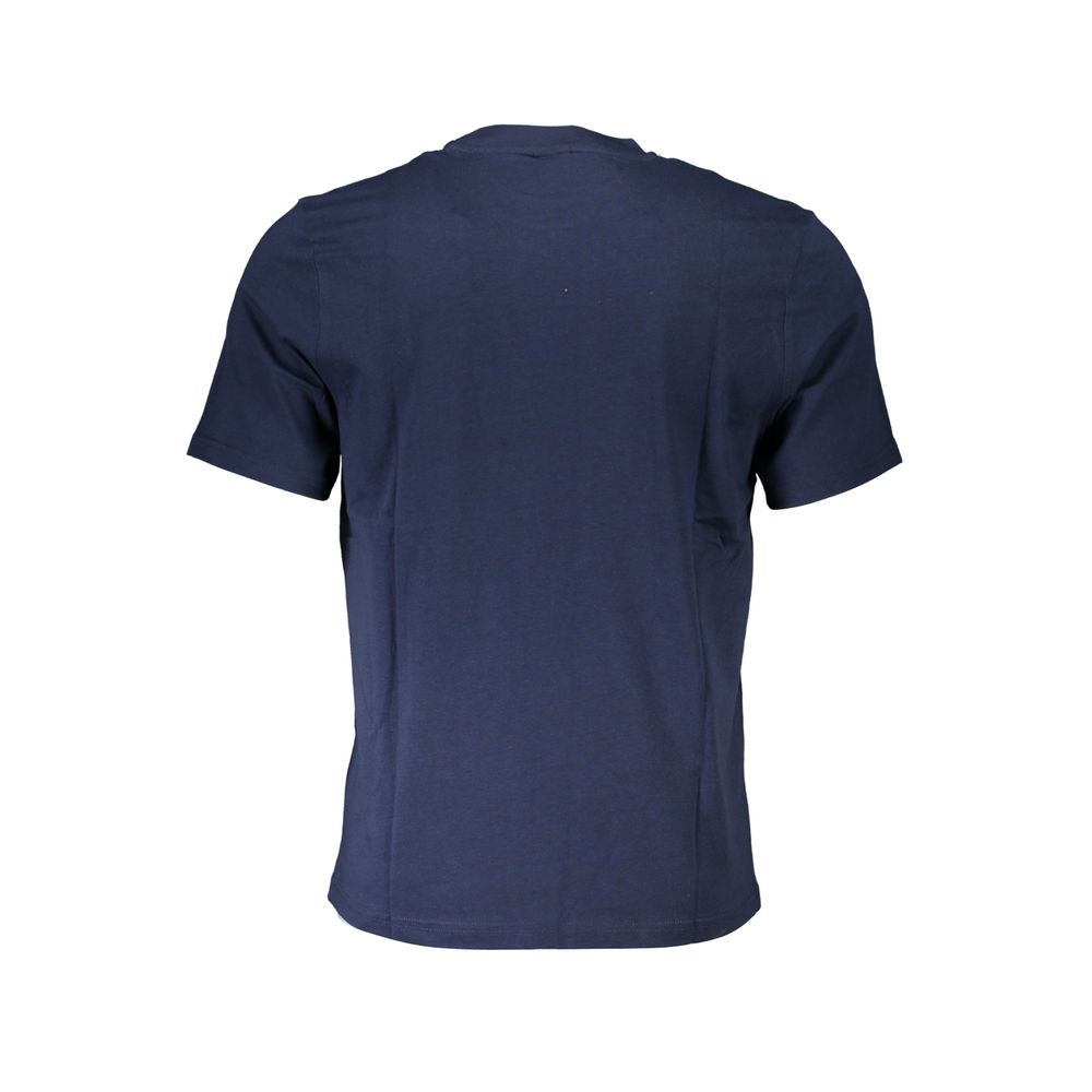 Blu Cotton Men T-Shirt