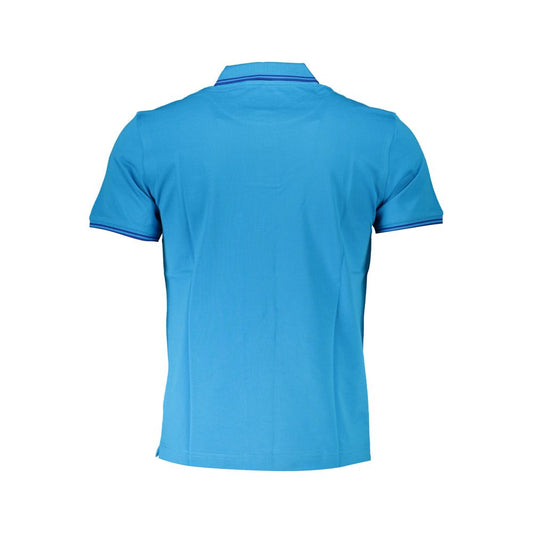 Blue Cotton Polo Shirt