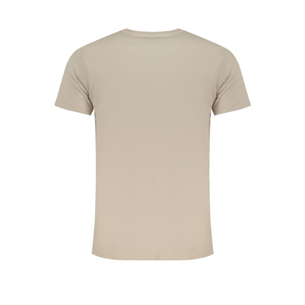 Beige Cotton Men's T-Shirt