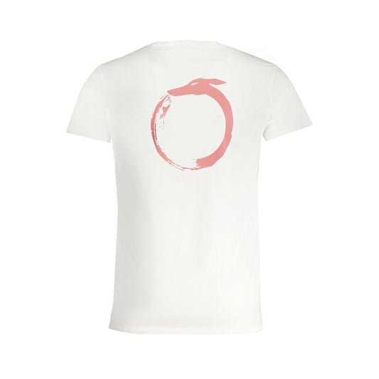 White Cotton Men T-Shirt