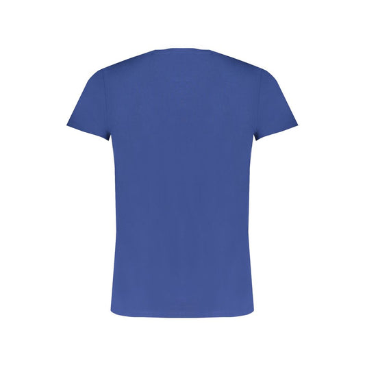 Blue Cotton Men's T-Shirt