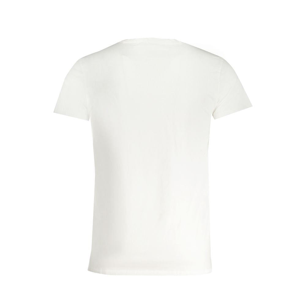 White Cotton Men's T-Shirt