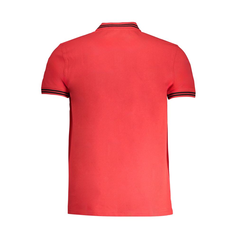 Red Cotton Mens Polo Shirt