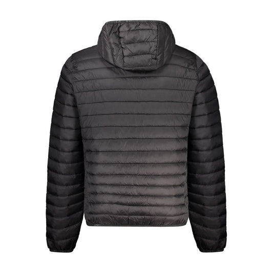 Black Polyamide Full-Length Jacket